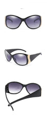 Women's Oversized Round 'Supa Fly' Plastic Sunglasses