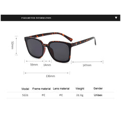 Women's Square 'Grand Piazza' Plastic Sunglasses