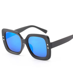 Women's Oversized Square 'Hilton' Pastic Sunglasses