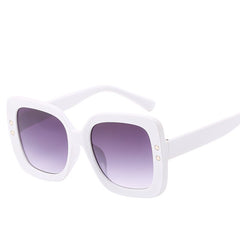 Women's Oversized Square 'Hilton' Pastic Sunglasses