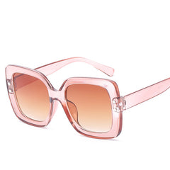 Women's Oversized Square 'Hilton' Pastic Sunglasses