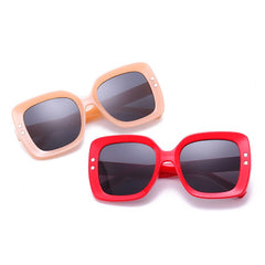 Women's Oversized Square 'Hilton' Pastic Sunglasses