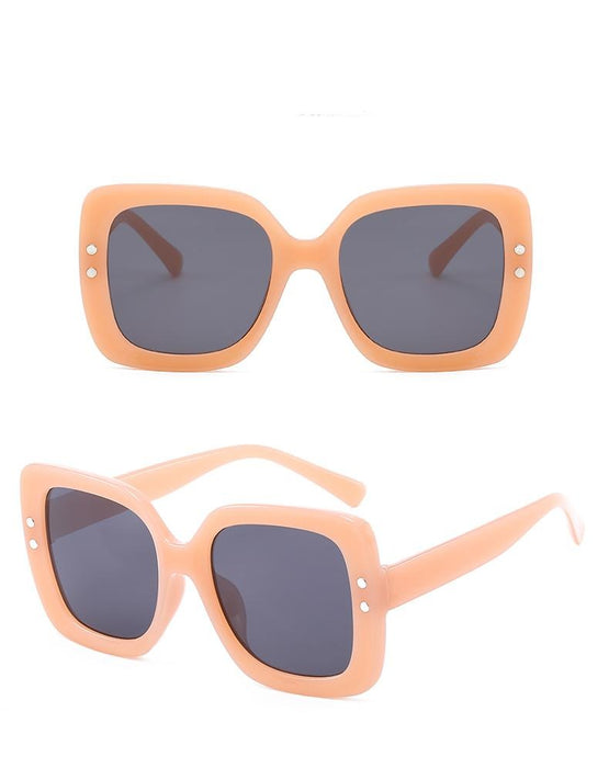 Women's Oversized Square 'Hilton' Pastic Sunglasses