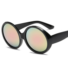 Women's Oversized Round 'Wonka' Plastic Sunglasses