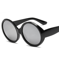 Women's Oversized Round 'Wonka' Plastic Sunglasses