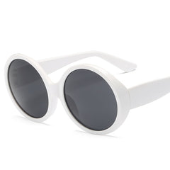 Women's Oversized Round 'Wonka' Plastic Sunglasses