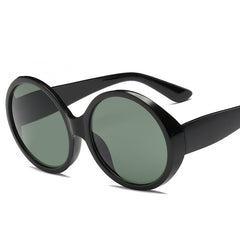 Women's Oversized Round 'Wonka' Plastic Sunglasses