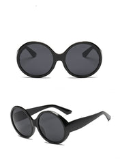 Women's Oversized Round 'Wonka' Plastic Sunglasses