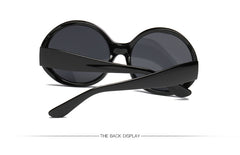 Women's Oversized Round 'Wonka' Plastic Sunglasses