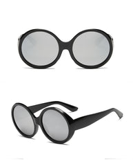 Women's Oversized Round 'Wonka' Plastic Sunglasses