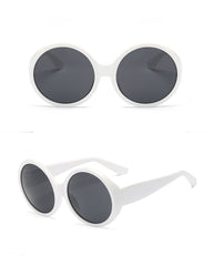 Women's Oversized Round 'Wonka' Plastic Sunglasses