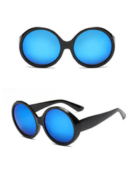 Women's Oversized Round 'Wonka' Plastic Sunglasses