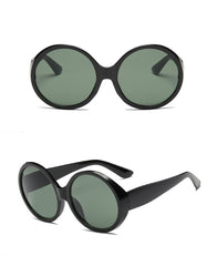 Women's Oversized Round 'Wonka' Plastic Sunglasses