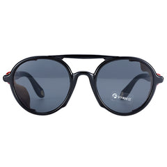 Unisex Round Side Flaps 'Mr. Cowboy' Plastic and Titanium Sunglasses