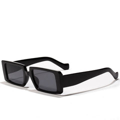 Women's Rectangular 'Editor in Chief' Plastic Sunglasses