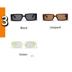 Women's Rectangular 'Editor in Chief' Plastic Sunglasses