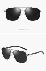 Men's Polarized Aviator 'Made in America' Metal Sunglasses