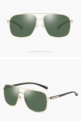 Men's Polarized Aviator 'Made in America' Metal Sunglasses