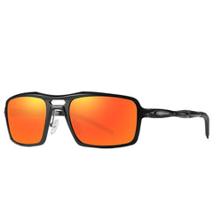 Men's Rectangular 'Tiburon' Poly Carbonate Polarized Sunglasses