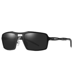 Men's Rectangular 'Tiburon' Poly Carbonate Polarized Sunglasses