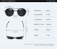 Men's Polarized Aviator 'Miramar' Metal Sunglasses