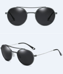 Men's Polarized Aviator 'Miramar' Metal Sunglasses