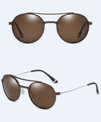 Men's Polarized Aviator 'Miramar' Metal Sunglasses