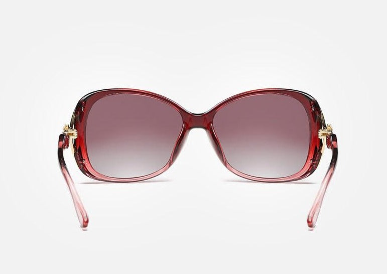 Women's Oversized Round Polarized 'Venice' Plastic  Sunglasses