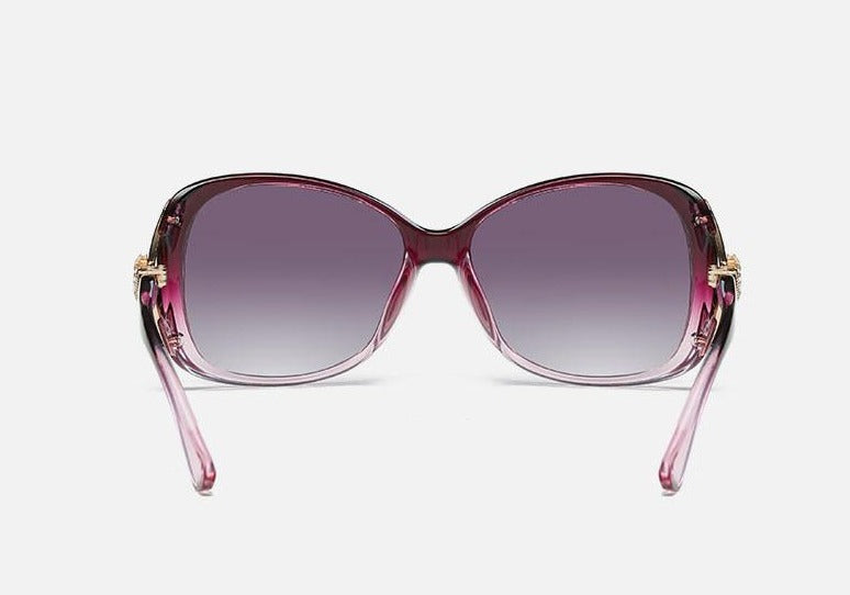 Women's Oversized Round Polarized 'Venice' Plastic  Sunglasses