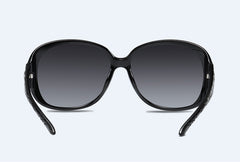 Women's Oversized Polarized Round 'Roma' Plastic Sunglasses