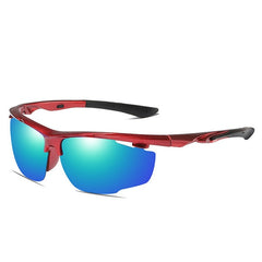 Men's Semi Rimless Sports 'Criterium' Plastic Sunglasses