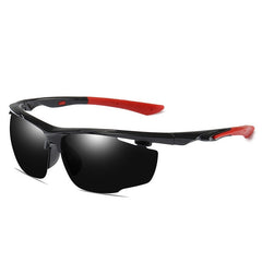 Men's Semi Rimless Sports 'Criterium' Plastic Sunglasses