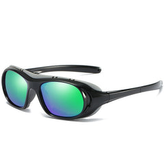 Men's Polarized Oval 'Hancock' Plastic Sunglasses