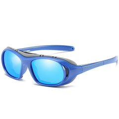 Men's Polarized Oval 'Hancock' Plastic Sunglasses