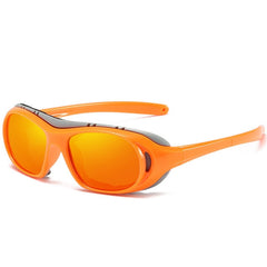 Men's Polarized Oval 'Hancock' Plastic Sunglasses