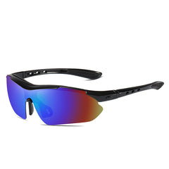 Men's Polarized Sports Semi Rimless 'Hammer' Plastic Sunglasses