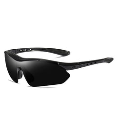 Men's Polarized Sports Semi Rimless 'Hammer' Plastic Sunglasses