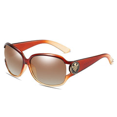 Women's Oversized Round 'Napoli' Plastic Sunglasses