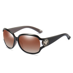 Women's Oversized Round 'Napoli' Plastic Sunglasses