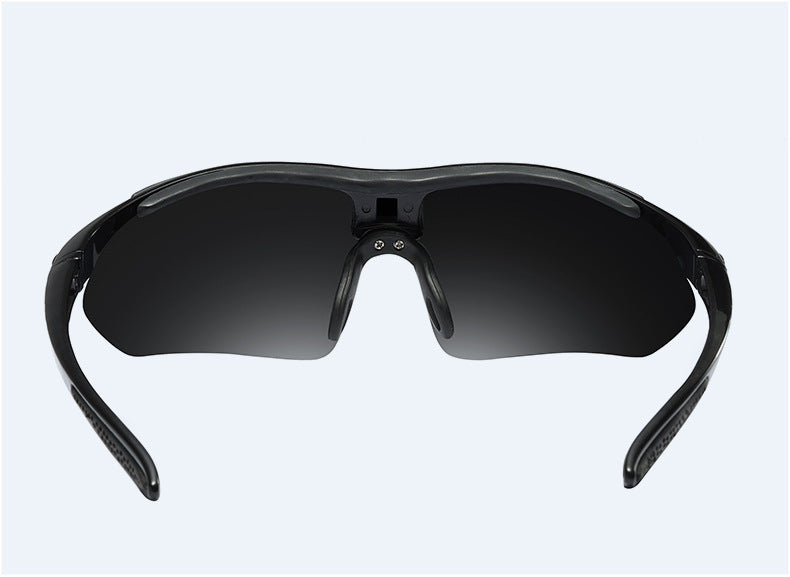Men's Polarized Sports Semi Rimless 'Hammer' Plastic Sunglasses
