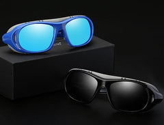 Men's Polarized Oval 'Hancock' Plastic Sunglasses