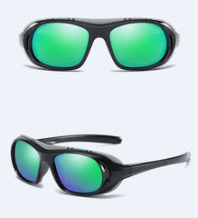 Men's Polarized Oval 'Hancock' Plastic Sunglasses