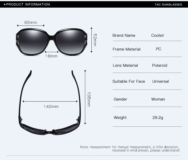 Women's Oversized Round 'Napoli' Plastic Sunglasses