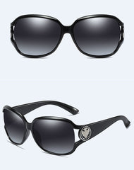 Women's Oversized Round 'Napoli' Plastic Sunglasses