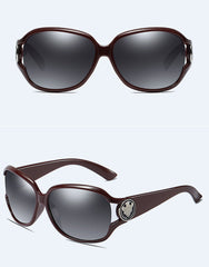 Women's Oversized Round 'Napoli' Plastic Sunglasses