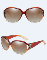 Women's Oversized Round 'Napoli' Plastic Sunglasses