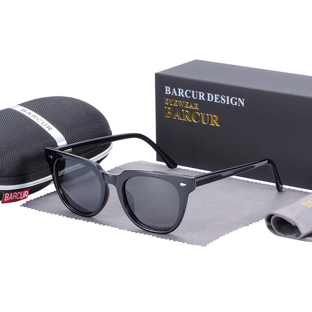 Unisex Polarized Square  'Easy Summer' Plastic and Titanium Sunglasses