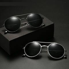 Men's Polarized Aviator 'Miramar' Metal Sunglasses