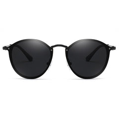 Women's Polarized Round 'Napa' Metal Sunglasses