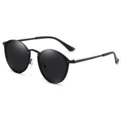 Women's Polarized Round 'Napa' Metal Sunglasses